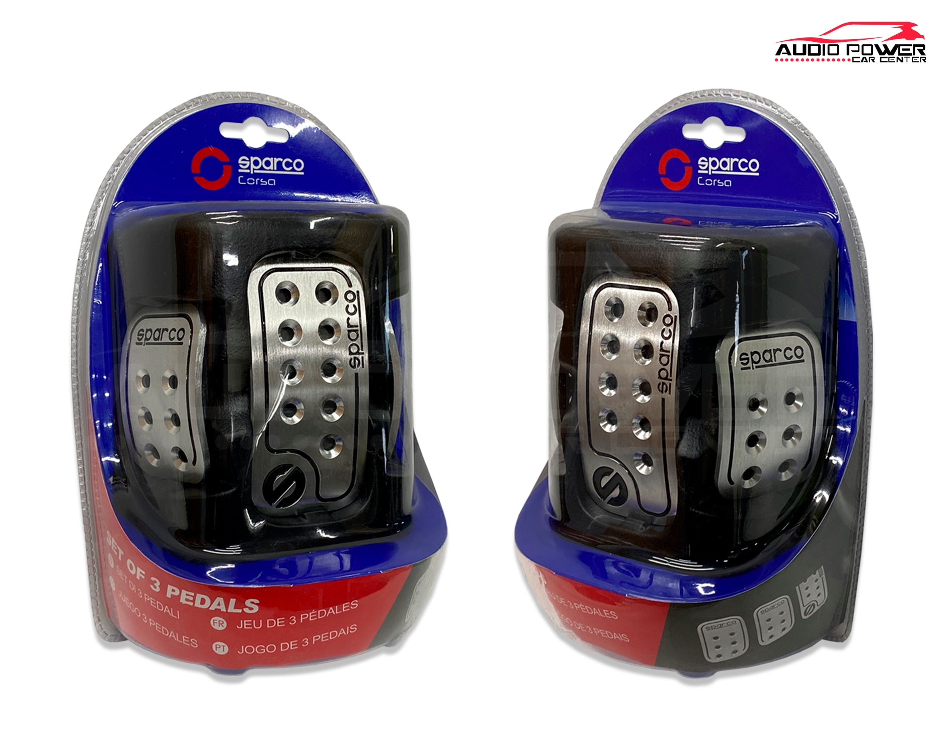 Juego de 3 pedales Sparco OPC0406 – Audio Power Mobile Shop SA de CV